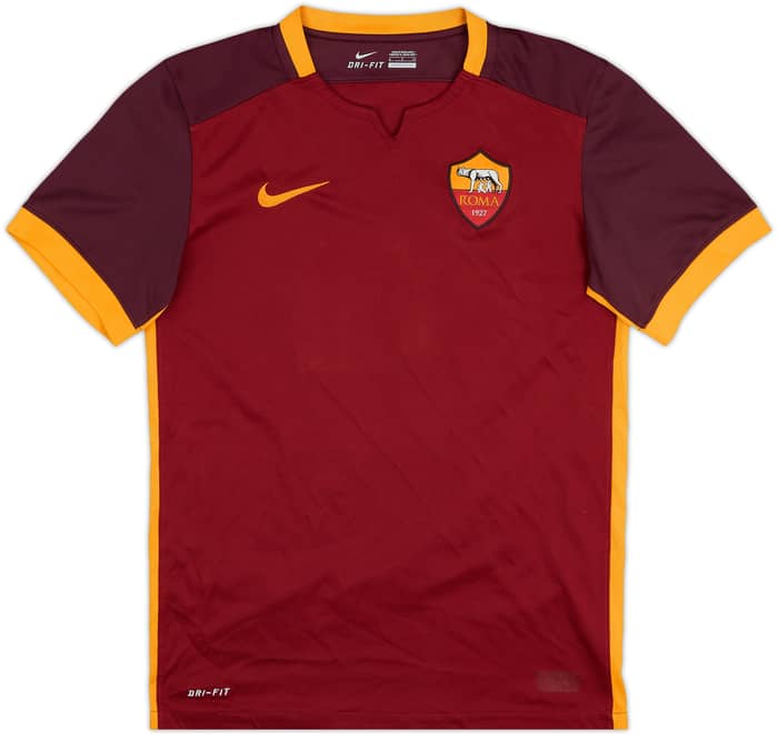 2015-16 Roma Home Shirt Dzeko #9 - 6/10 - (S)