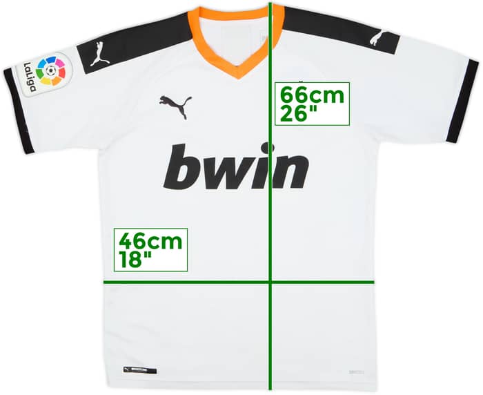 2019-20 Valencia Home Shirt - 8/10 - (S)
