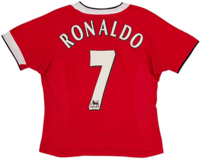 2004-06 Manchester United Home Shirt Ronaldo #7 - 6/10 - (Women's S)