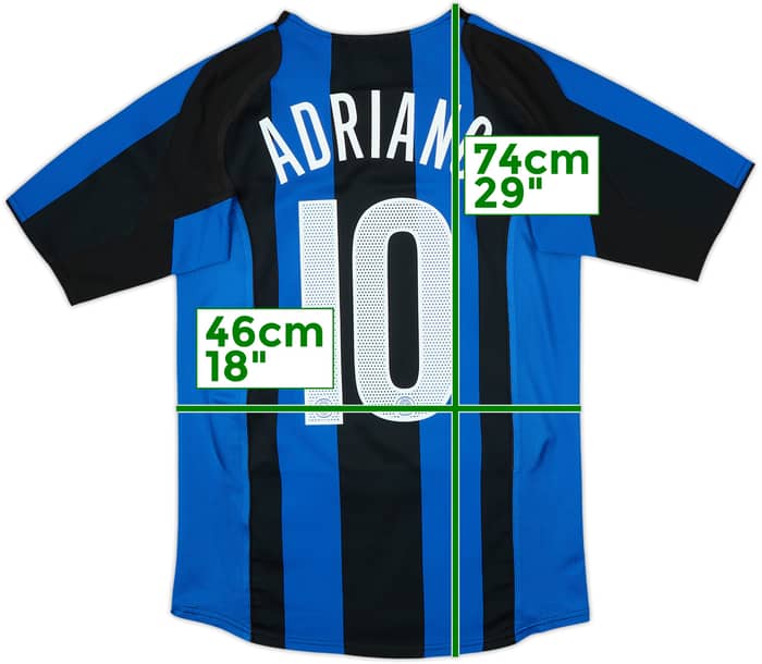 2004-05 Inter Milan Home Shirt Adriano #10 - 8/10 - (13-15 Years)