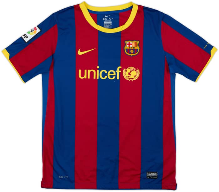 2010-11 Barcelona Home Shirt Messi #10 - 8/10 - (XL.Boys)