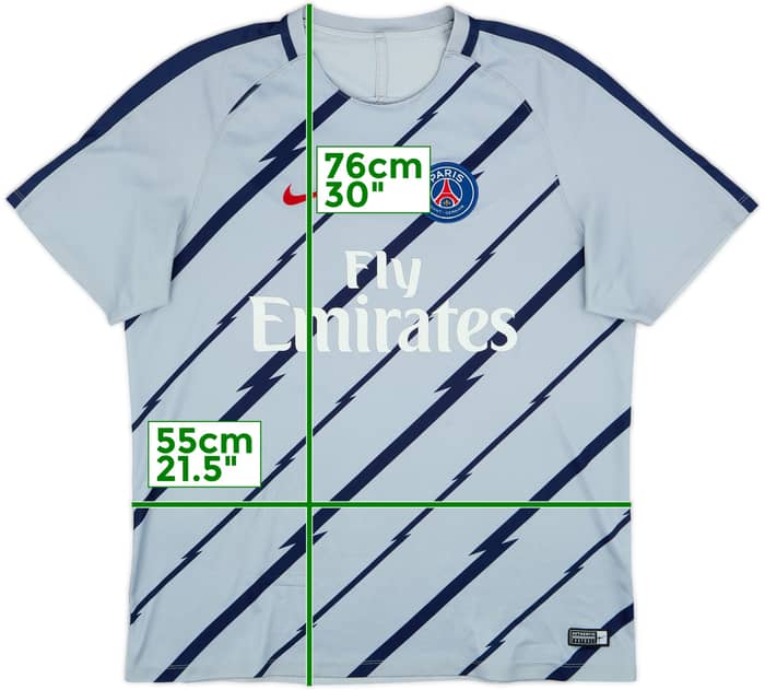 2017-18 Paris Saint-Germain Nike Training Shirt - 7/10 - (XL)