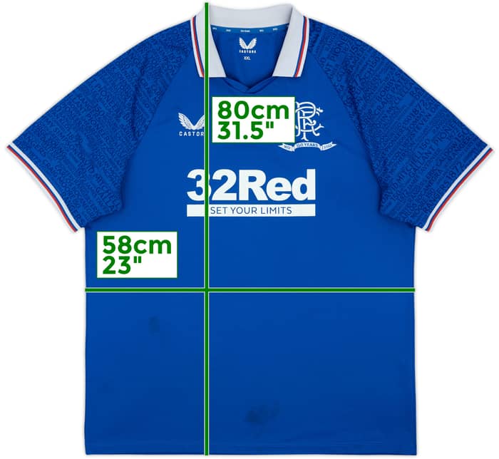 2021-11 Rangers Special Home Shirt - 5/10 - (XXL)