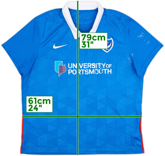 2020-21 Portsmouth Home Shirt - 4/10 - (XXL)