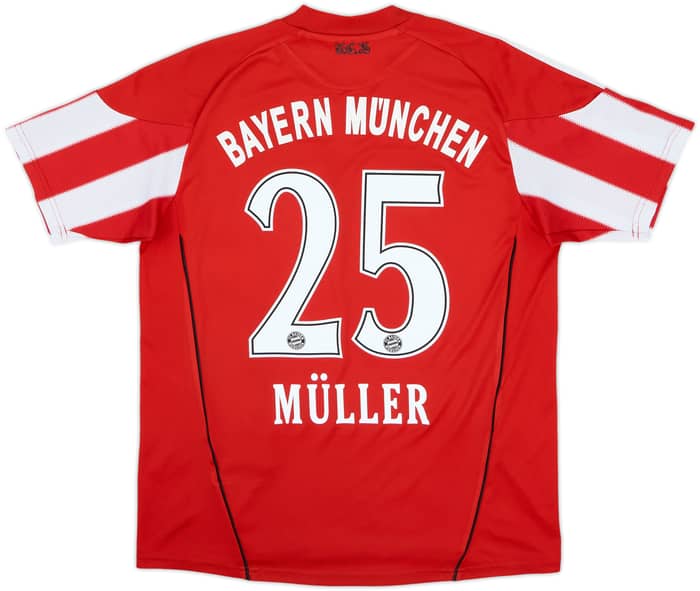 2010-11 Bayern Munich Home Shirt Muller #25 - 6/10 - (XL.Boys)