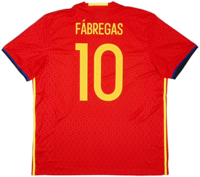 2016-17 España Local Camiseta Fabregas #10 (XL)