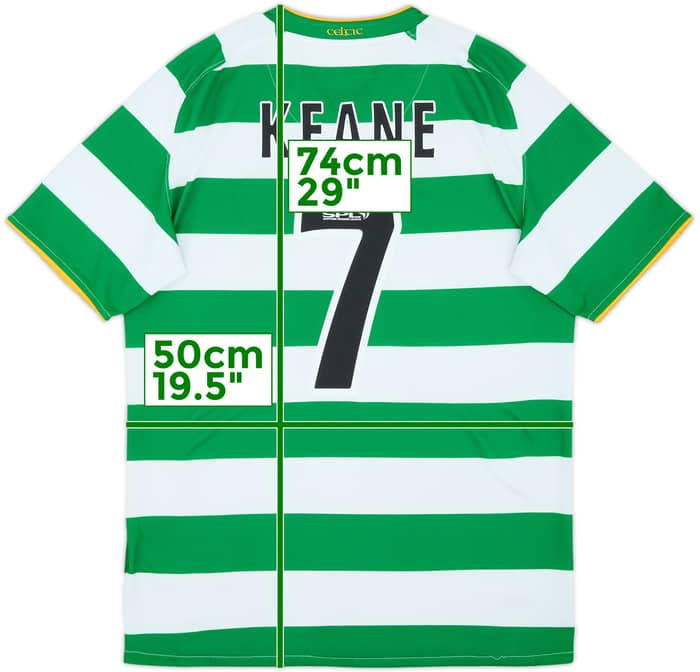 2008-10 Celtic Home Shirt Keane #7 - 5/10 - (S)