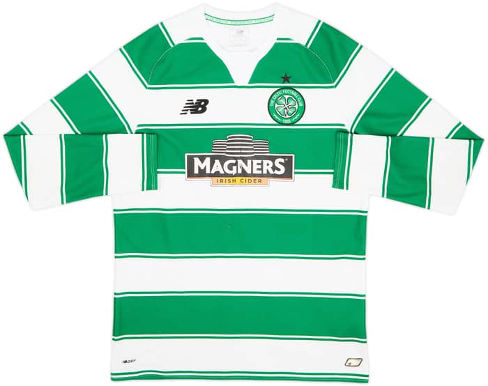 2015-16 Celtic Home L/S Shirt Tierney #63 - 6/10 - (M)