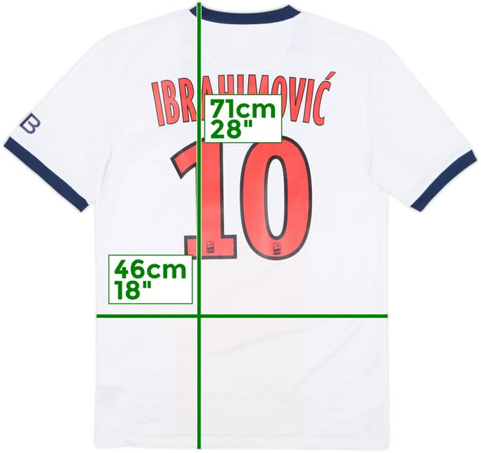 2013-14 Paris Saint-Germain Away Shirt Ibrahimovic #10 - 6/10 - (S)