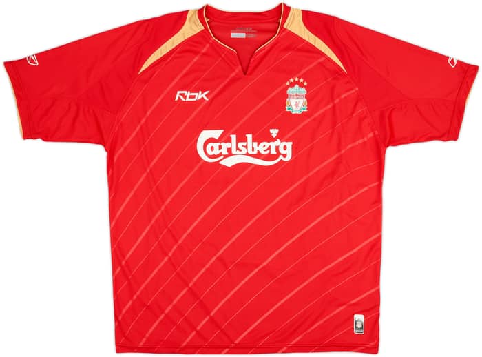 2005-06 Liverpool CL Home Shirt - 8/10 - (XL)