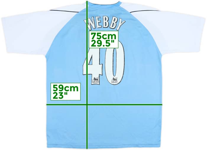 2006-07 Manchester City Home Shirt Webby #40 - 5/10 - (XL)