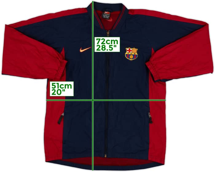 1999-00 Barcelona Nike Track Jacket - 8/10 - (L.Boys)