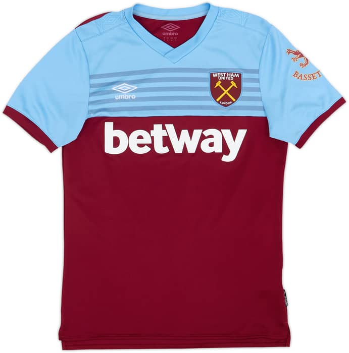 2019-20 West Ham Home Shirt Noble #16 - 7/10 - (S)