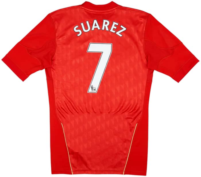 2010-12 Liverpool Player Issue TechFit Home Suarez #7 - 8/10 - (L)