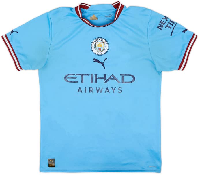 2022-23 Manchester City Home Shirt Haaland #9 - 4/10 - (S)