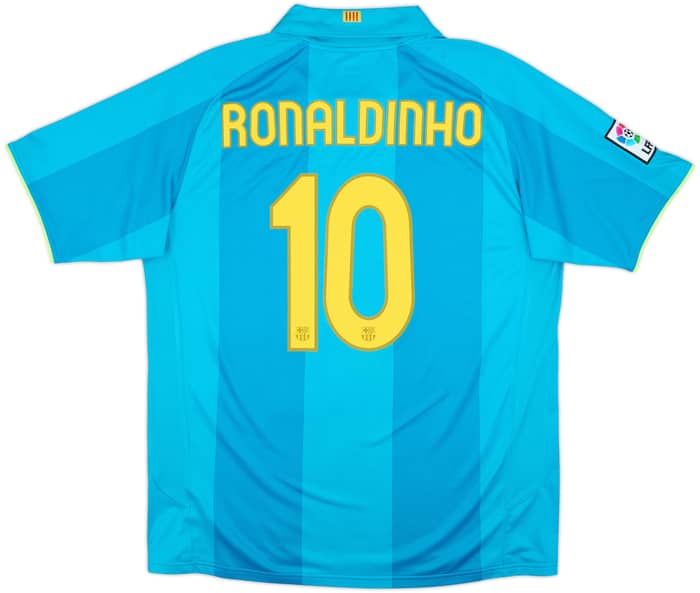2007-09 Barcelona Away Shirt Ronaldinho #10 - 8/10 - (XL)
