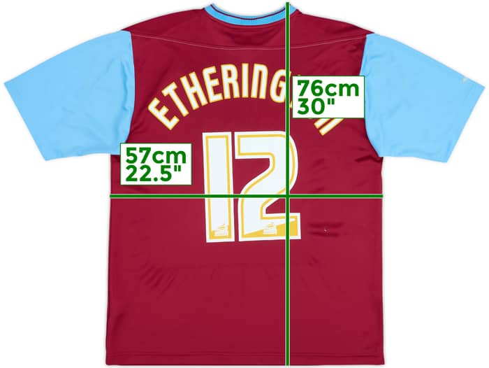 2003-05 West Ham Home Shirt Etherington #12 - 8/10 - (L)