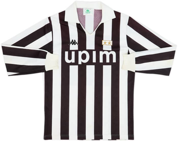 1989-90 Juventus Home L/S Shirt - 8/10 - (L)