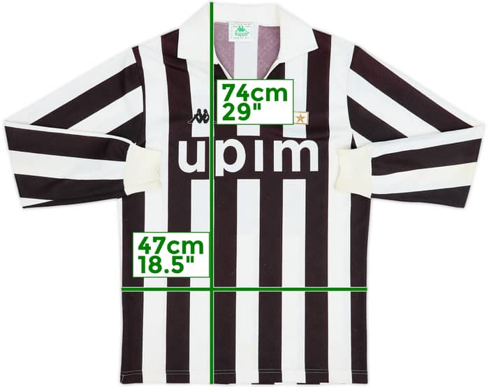 1989-90 Juventus Home L/S Shirt - 8/10 - (L)
