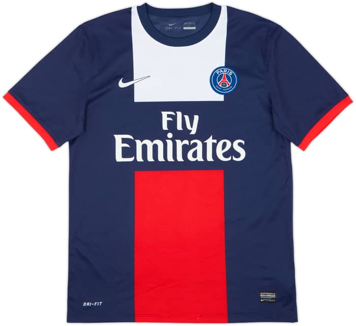 2013-14 Paris Saint-Germain Home Shirt Beckham #32 - 6/10 - (M)