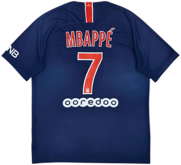 2018-19 Paris Saint-Germain Home Shirt Mbappe #7 - 5/10 - (M)