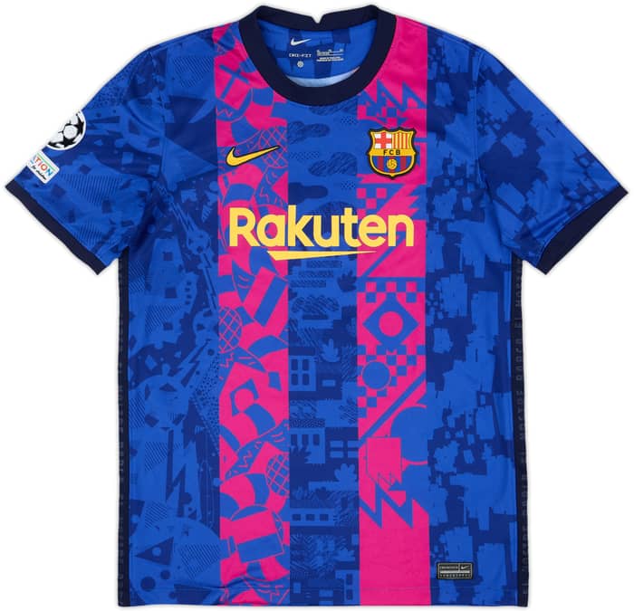 2021-22 Barcelona Home Shirt F.De Jong #21 - 10/10 - (XL.Boys)