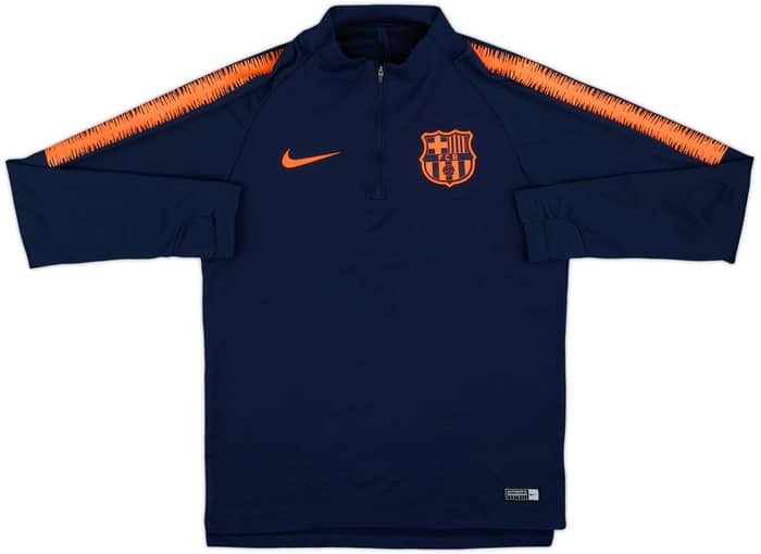 2018-19 Barcelona Nike 1/4 Zip Drill Top - 7/10 - (S)