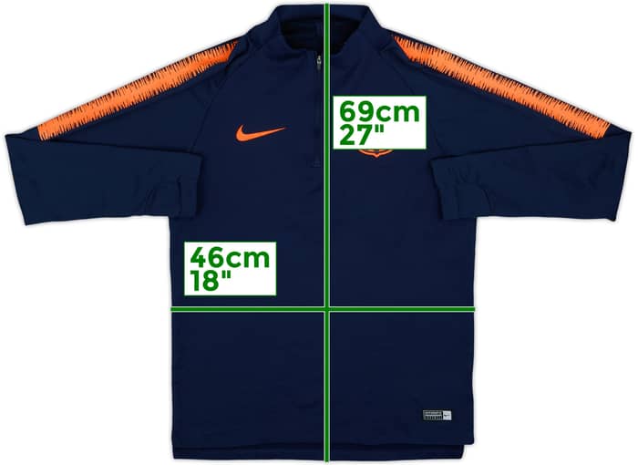 2018-19 Barcelona Nike 1/4 Zip Drill Top - 7/10 - (S)