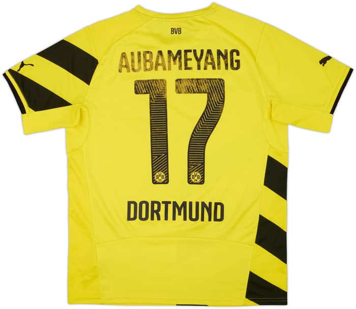 2014-15 Borussia Dortmund Home Shirt Aubameyang #17 - 5/10 - (M)