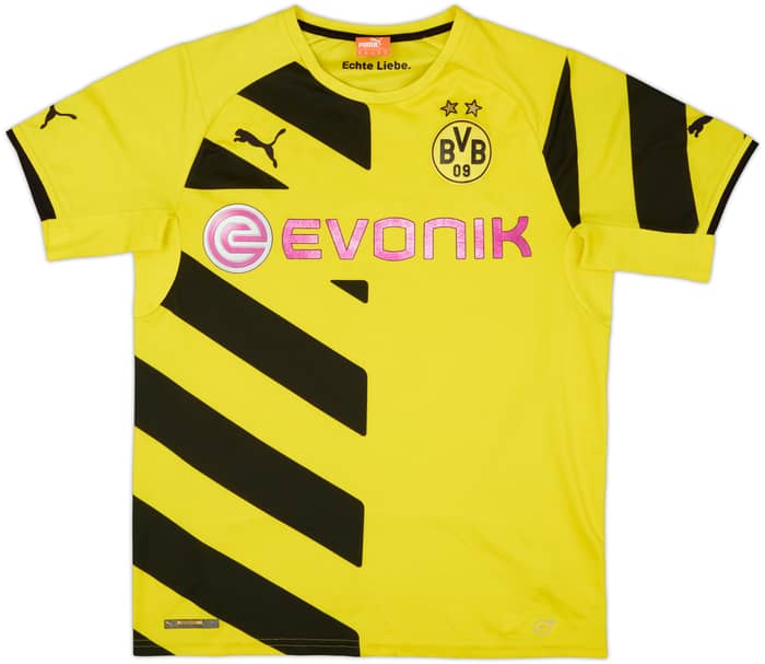 2014-15 Borussia Dortmund Home Shirt Aubameyang #17 - 5/10 - (M)