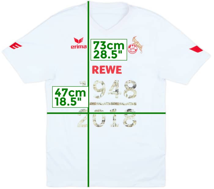 2017-18 FC Koln '70th Anniversary' Shirt - 9/10 - (M)