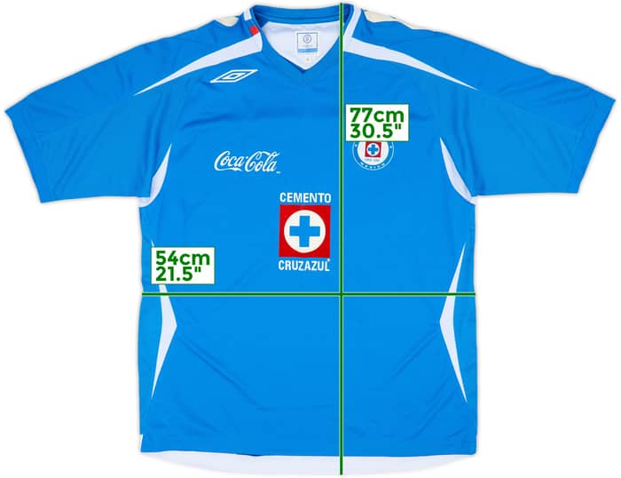 2008-09 Cruz Azul Home Shirt - 9/10 - (L)