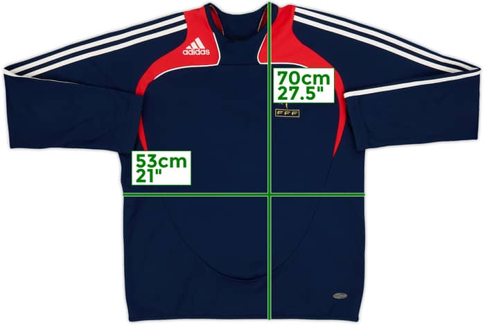 2007-08 France adidas Sweat Top - 8/10 - (M)