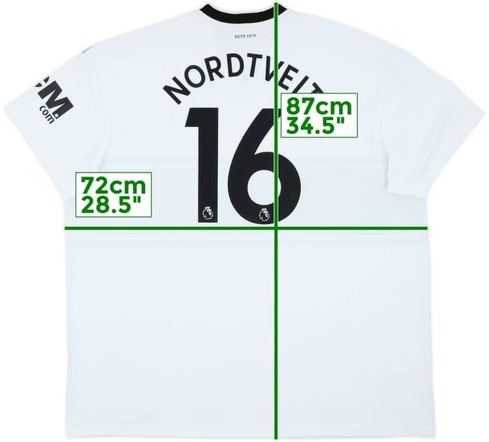 2018-19 Fulham Home Shirt Nordtveit #16 - 8/10 - (3XL)