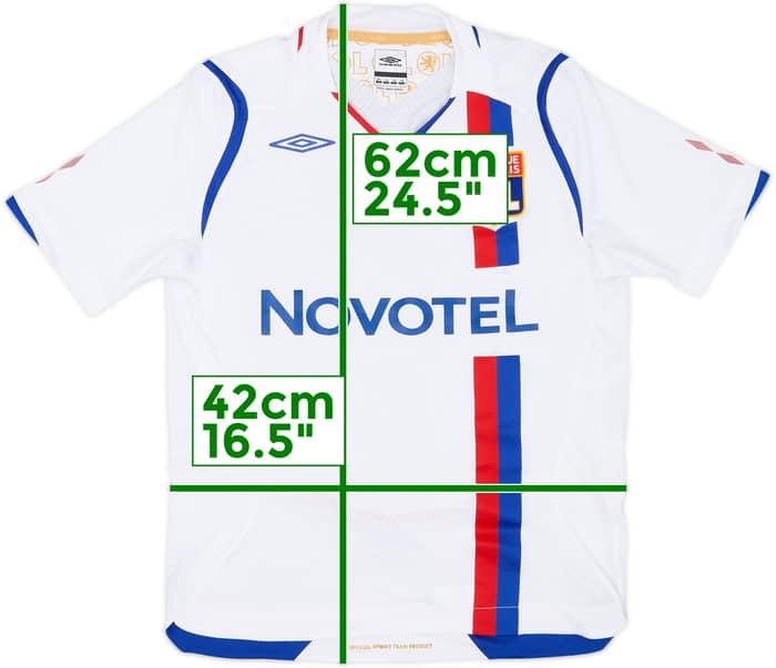 2008-09 Lyon Home Shirt - 10/10 - (M.Boys)