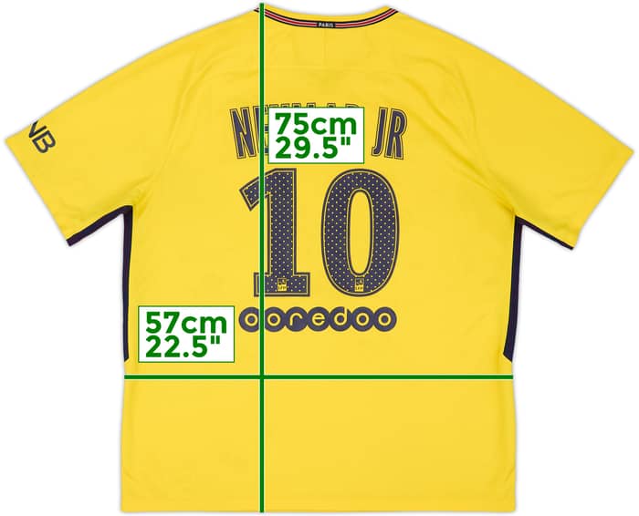 2017-18 Paris Saint-Germain Away Shirt Neymar Jr #10 - 5/10 - (XL)