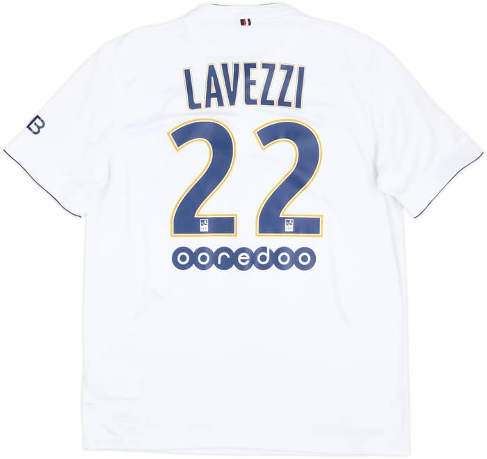 Camiseta de visitante del Paris Saint-Germain 2014-15 Lavezzi #22 - 7/10 - (L)