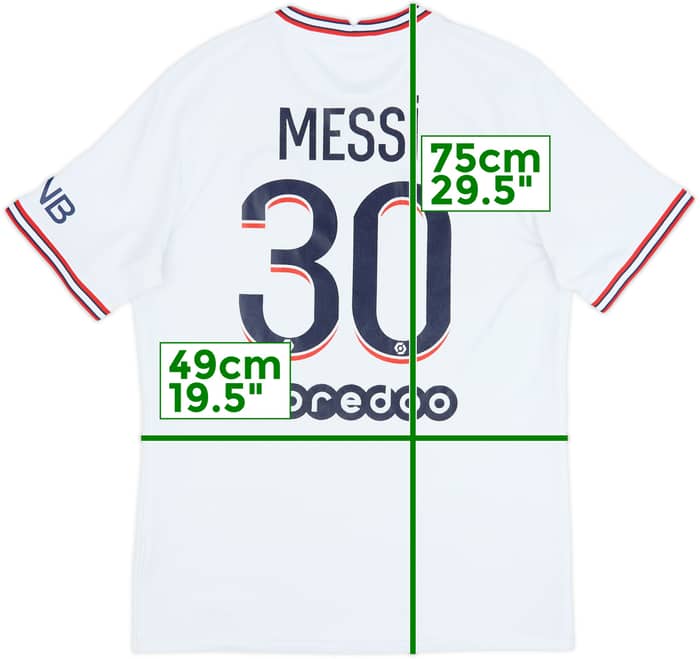 2021-22 Paris Saint-Germain Fourth Shirt Messi #30 - 8/10 - (M)