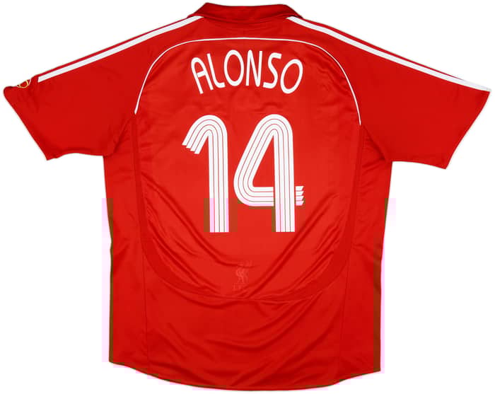 2006-08 Liverpool Home Shirt Alonso #14 - 5/10 - (XL)