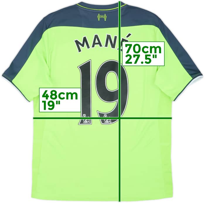 2016-17 Liverpool Third Shirt Mane #19 - 9/10 - (S)