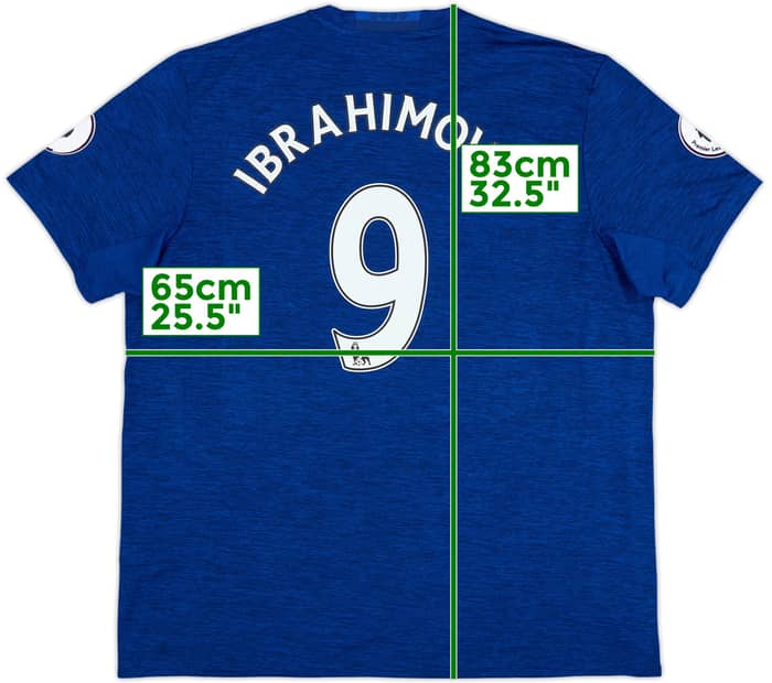 2016-17 Manchester United Away Shirt Ibrahimovic #9 - 8/10 - (XXL)