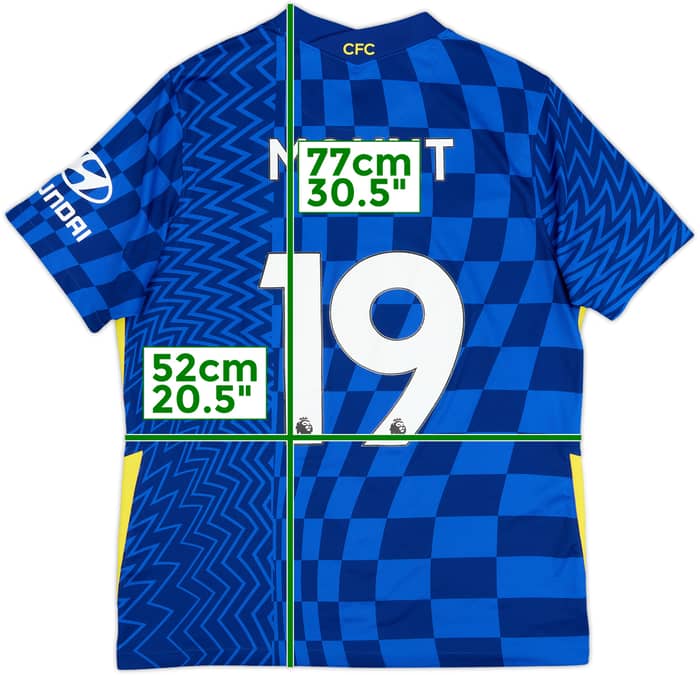 2021-22 Chelsea Home Shirt Mount #19 - 9/10 - (L)