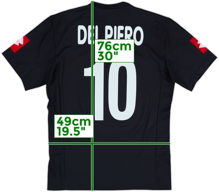 2001-02 Juventus CL Away Shirt Del Piero #10 - 9/10 - (M)