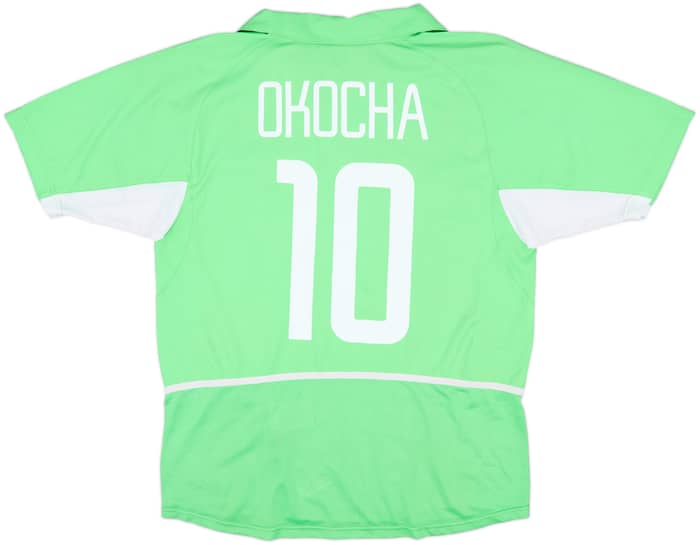 2002-04 Nigeria Home Shirt Okocha #10 - 7/10 - (M)