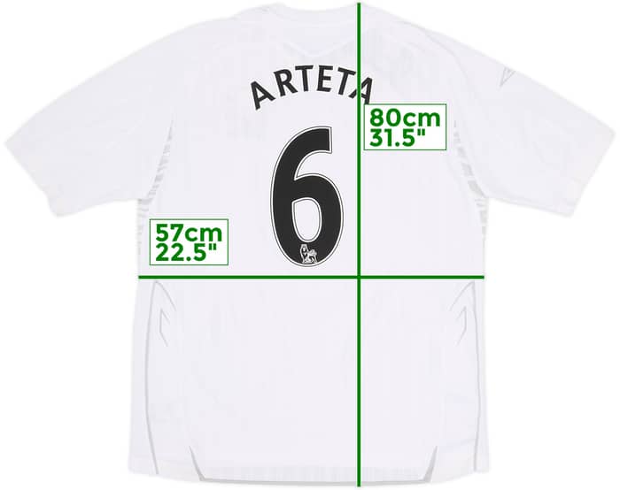 2007-08 Everton Away Shirt Arteta #6 - 6/10 - (XL)