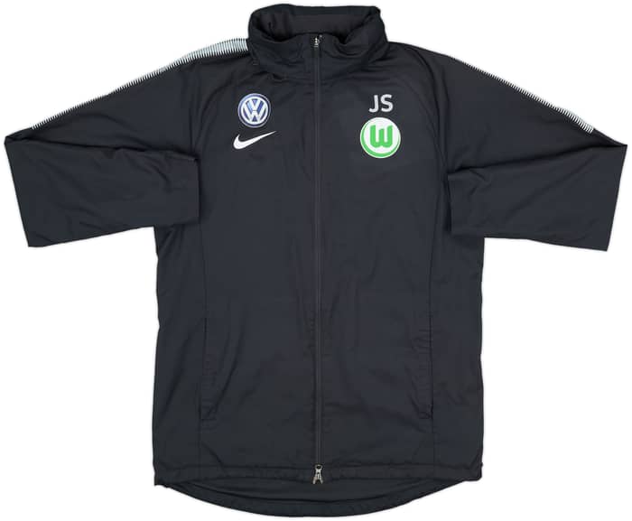 2017-18 Wolfsburg Nike Staff Issue Hooded Rain Jacket JS - 7/10 - (L)