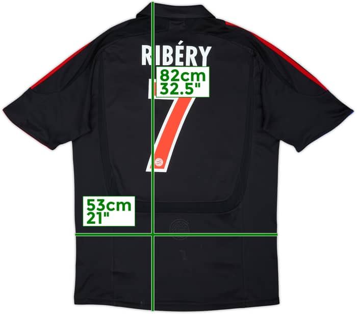 2007-09 Bayern Munich Player Issue European Shirt Ribery #7 - 7/10 - (L)