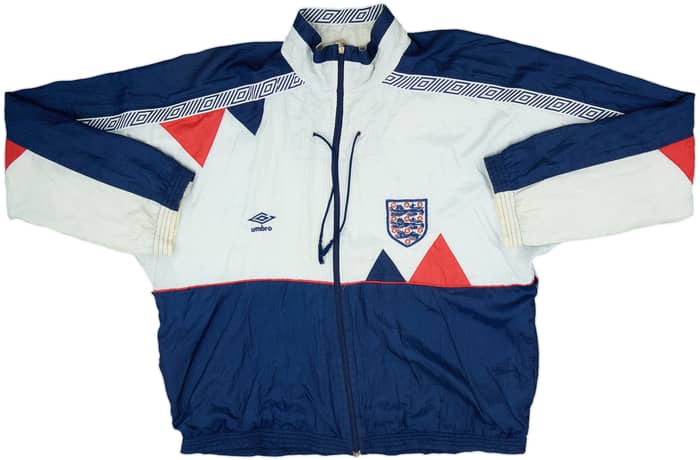 1990-92 England Umbro Track Jacket - 7/10 - (XL)
