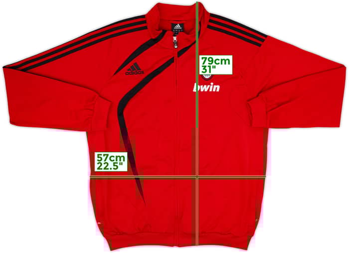 2009-10 AC Milan adidas Track Jacket - 9/10 - (L)