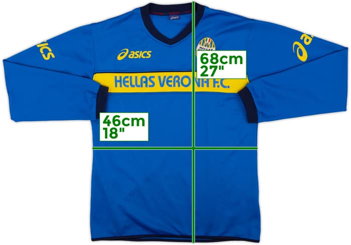 2007-08 Hellas Verona Asics Sweat Top - 8/10 - (M)